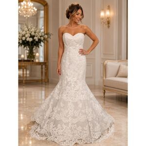 David Tutera for Mon Cheri "Billie" Style 113212 Wedding Dress – Size 14 – NWT